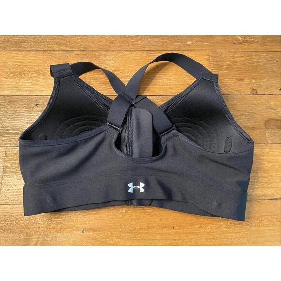 Under Armour Small Women's Continuum High Impact Zip Sports Bra black - Picture 3 of 5